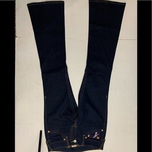 True Religion Women Blue Wn82420UI 5 Pocket Design